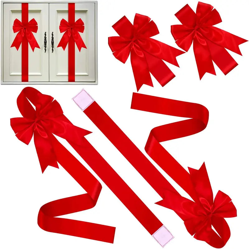 Christmas Cabinet Ribbons – Instant Festive Transformation for Your Home